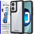 Etui na telefon Moto Edge 50 FUSION Oxygen Pure Czarne + SUPER folia