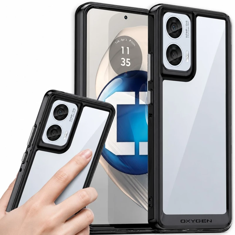 Etui na telefon Moto Edge 50 FUSION Oxygen Pure Czarne