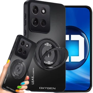Etui na telefon Motorola Edge 70 Pro Czarne Oxygen LEAS