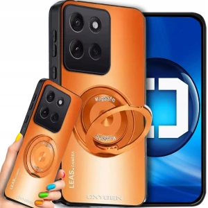 Etui na telefon Motorola Edge 70 Pro Pomarańczowe Oxygen LEAS