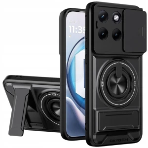 Etui na telefon Motorola G67 Czarne Oxygen XR