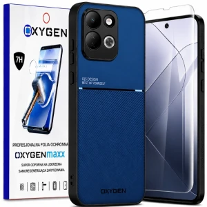 Etui na telefon Redmi Redmi 17 5G Niebieskie Oxygen IQS + Super Folia