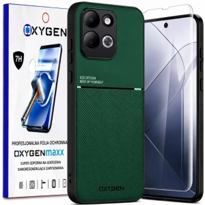 Etui na telefon Redmi Redmi 17 5G Zielone Oxygen IQS + Super Folia