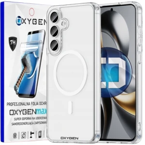 Etui na telefon Samsung S26FE Bezbarwne Oxygen PURE + Super Folia