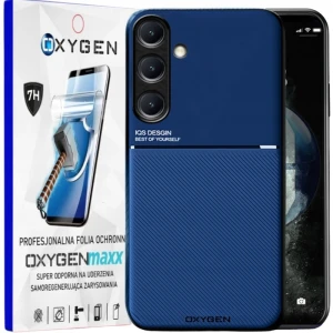 Etui na telefon Samsung Galaxy S26 FE Niebieskie Oxygen IQS + Super Folia