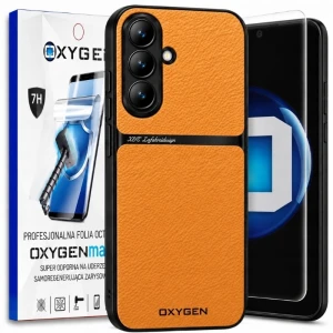 Etui na telefon Samsung Galaxy S26 FE Pomarańczowe Oxygen LUXE MagSafe + Super Folia