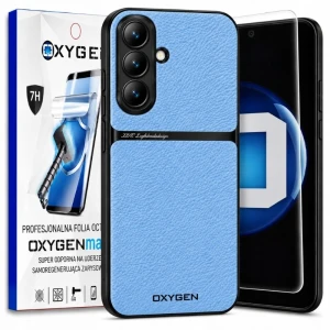 Etui na telefon Samsung Galaxy S26 FE Niebieskie Oxygen LUXE MagSafe + Super Folia