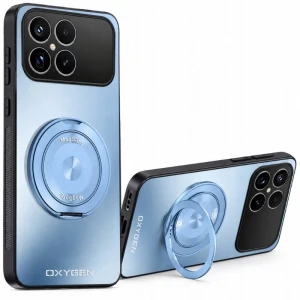 Etui na telefon POCO F9 Pro Niebieskie Oxygen Leas MAGSAFE