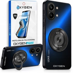 Etui na telefon POCO X8 Pro Max Czarne Oxygen Leas MAGSAFE + Super Folia