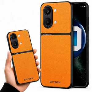 Etui na telefon POCO X8 Pro Max Pomarańczowe Oxygen LUXE MagSafe