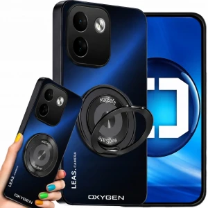 Etui na telefon Redmi Note 17 Pro Max 5G Czarne Oxygen Leas MAGSAFE + Szkło Hartowane X-HARD