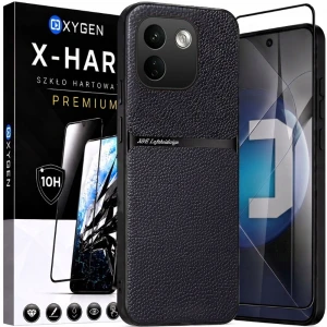 Etui na telefon Redmi Note 17 Pro Max 5G Czarne Oxygen LUXE MagSafe + Szkło Hartowane X-HARD