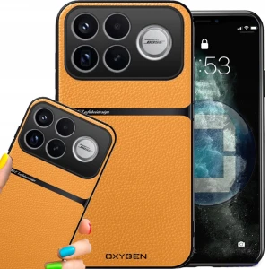Etui na telefon POCO F9 Ultra Pomarańczowe Oxygen LUXE MagSafe