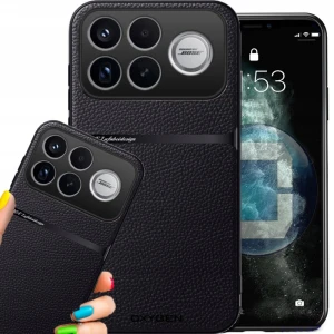 Etui na telefon POCO F9 Pro Czarne Oxygen LUXE MagSafe