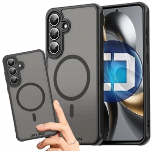 Etui na telefon Samsung Galaxy A18 Czarne Oxygen MAT MagSafe