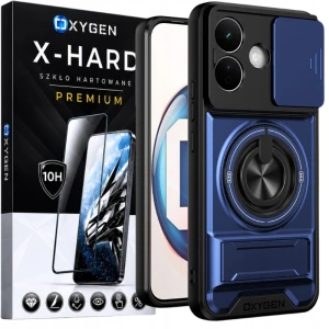 Etui na telefon Redmi Note 17 5G Niebieskie Oxygen XR MagSafe + Szkło Hartowane X-HARD