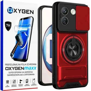 Etui na telefon Redmi Note 17 Pro Max 5G Czerwone Oxygen XR MagSafe + Super Folia
