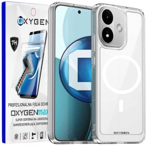 Etui na telefon Redmi Note 17 Pro 5G Bezbarwne Oxygen PURE MaGsafe + Super Folia