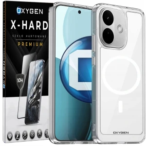 Etui na telefon Redmi Note 17 Pro 5G Bezbarwne Oxygen PURE MaGsafe + Szkło Hartowane X-HARD