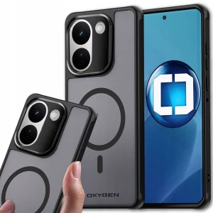 Etui na telefon Redmi Note 17 Pro Max 5G Czarne Oxygen MAT MagSafe