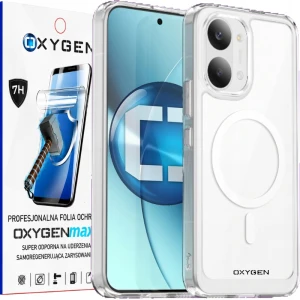 Etui na telefon POCO X8 Pro Max Bezbarwne Oxygen PURE MaGsafe + Super Folia
