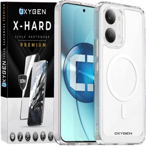 Etui na telefon POCO X8 Pro Max Bezbarwne Oxygen PURE MaGsafe + Szkło Hartowane X-HARD