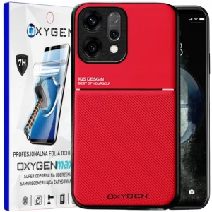 Etui na telefon Oppo Reno16 Pro Czerwone Oxygen IQS + Super Folia