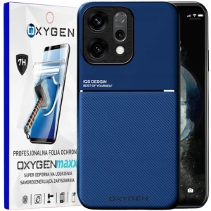 Etui na telefon Oppo Reno16 Pro Niebieskie Oxygen IQS + Super Folia