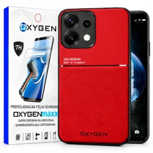 Etui na telefon Oppo Reno16 F Czerwone Oxygen IQS + Super Folia