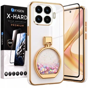 Etui na telefon Xiaomi 17T Pro Białe Oxygen ARIA + Szkło Hartowane X-HARD