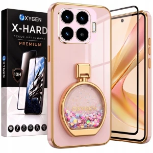 Etui na telefon Xiaomi 17T Różowe Oxygen ARIA + Szkło Hartowane X-HARD