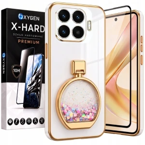 Etui na telefon Xiaomi 17T Białe Oxygen ARIA + Szkło Hartowane X-HARD