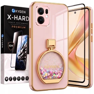 Etui na telefon Oppo A6 PRO 5G Różowe Oxygen ARIA + Szkło Hartowane X-HARD