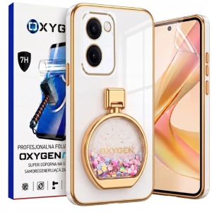 Etui na telefon Redmi Note 17 Pro Max 5G Białe Oxygen ARIA + Super Folia