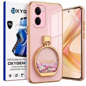 Etui na telefon Redmi Note 17 5G Różowe Oxygen ARIA + Super Folia