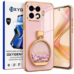 Etui na telefon Realme 16 Pro Różowe Oxygen ARIA + Super Folia