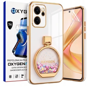 Etui na telefon Oppo Reno15 Pro Białe Oxygen ARIA + Super Folia