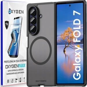 Etui na telefon Samsung Galaxy Z Fold8 Ultra Czarne Oxygen MAT MagSafe + Super Folia