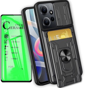 Etui na telefon Redmi Note 12 4G Oxygen MC Stalowe + Szkło Ceramiczne