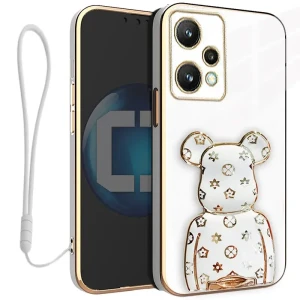 Etui na telefon Realme 9 Pro Oxygen BeaR Białe + Smycz